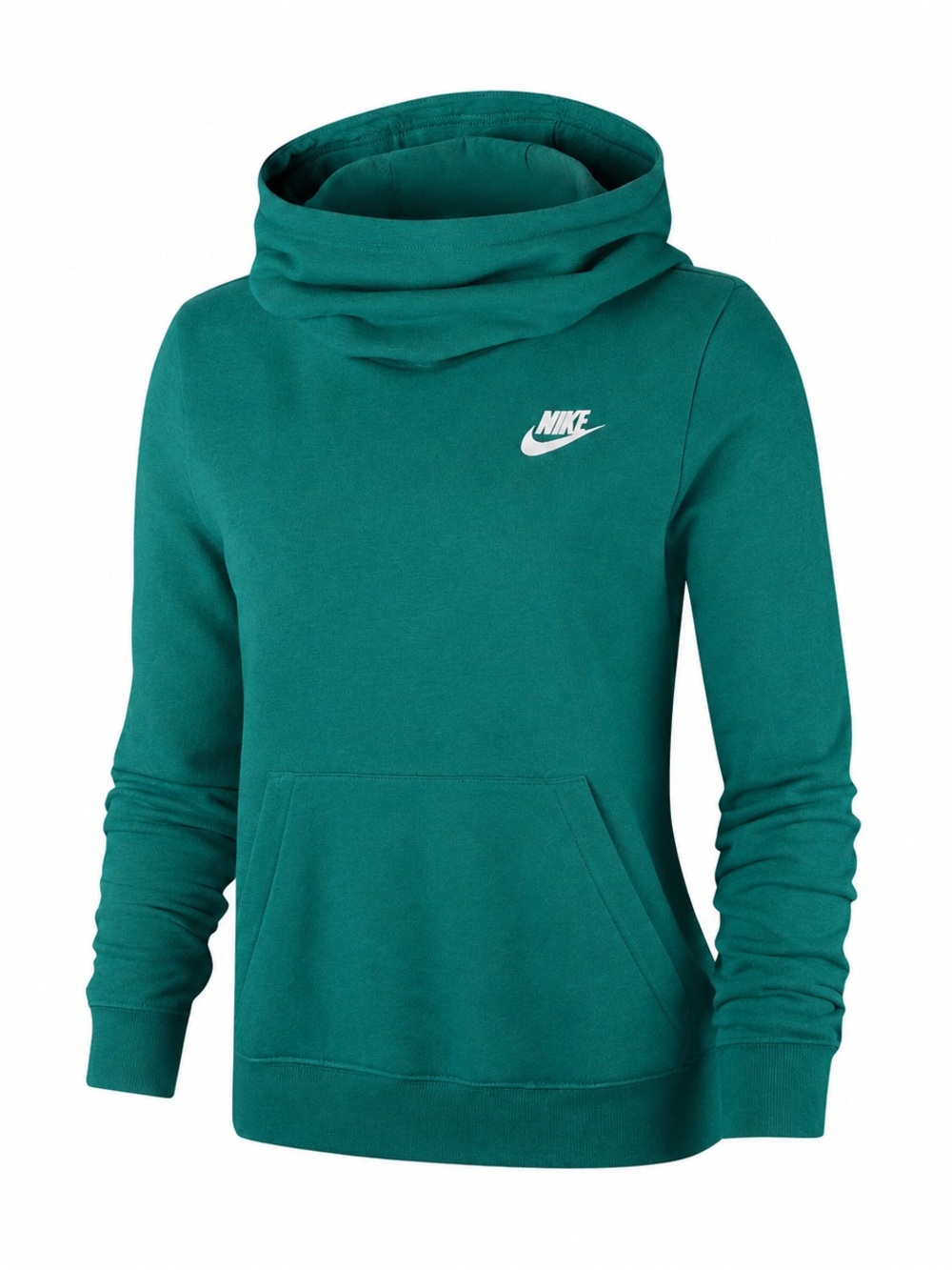 Nike Sportswear Funnel-Neck Fleece Sweatshirt in Mineral Teal